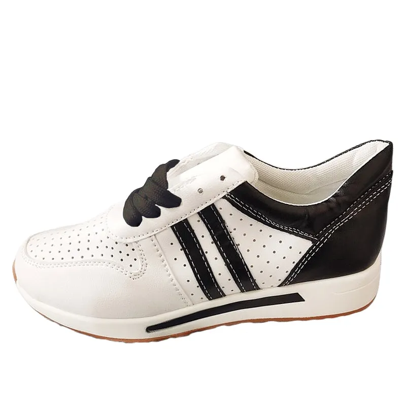 GRW Sporty Orthopedic Shoes Women Breathable Striped Cushioned Sneakers Trendy