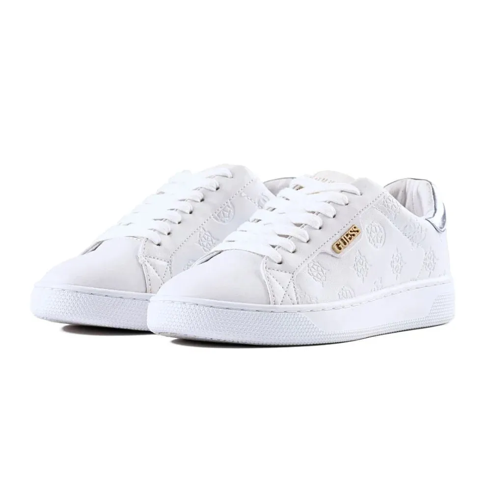 GUESS Renzy Trainers Women - WHTSLV