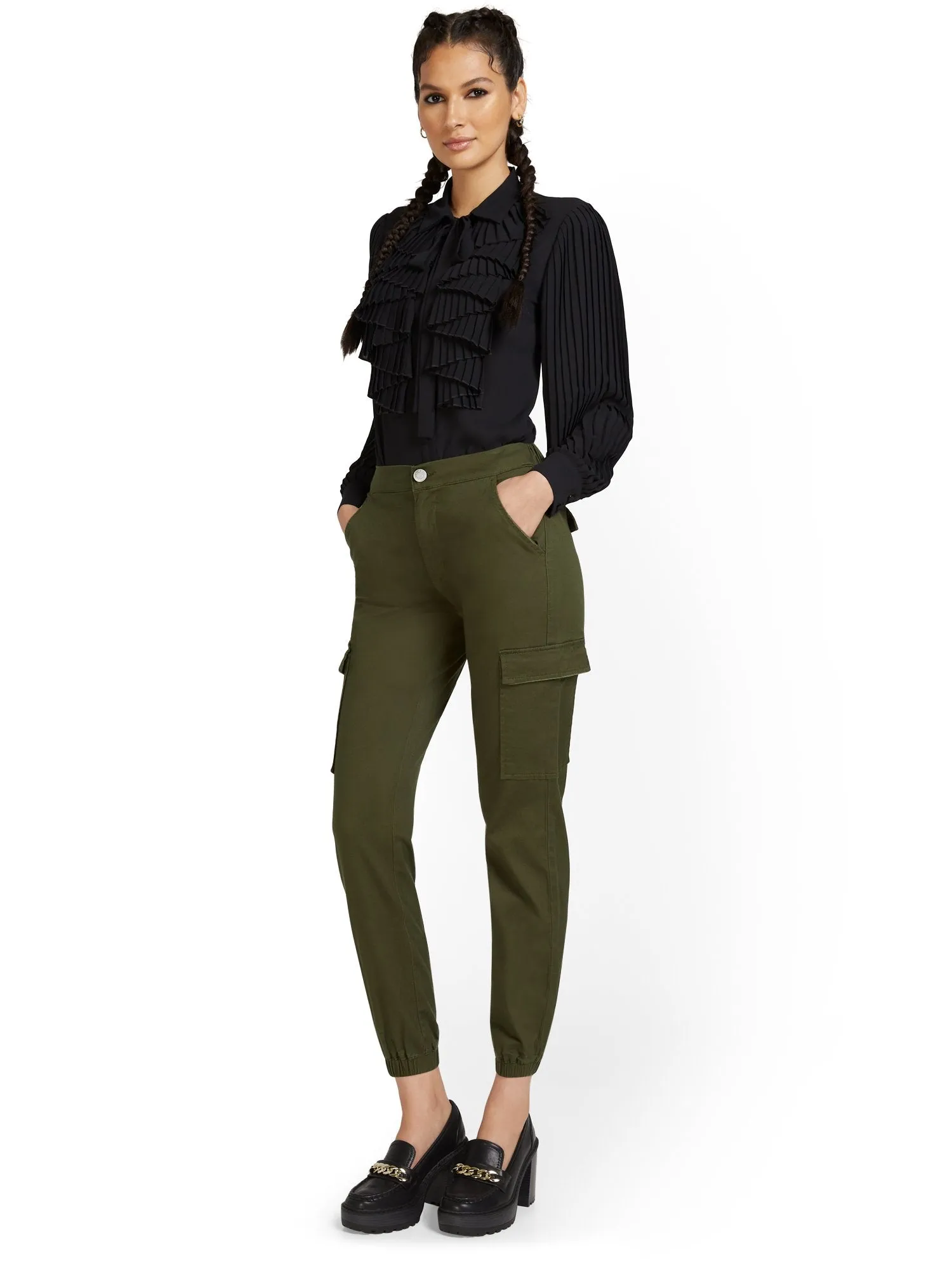 High-Waisted Cargo Jogger Pant