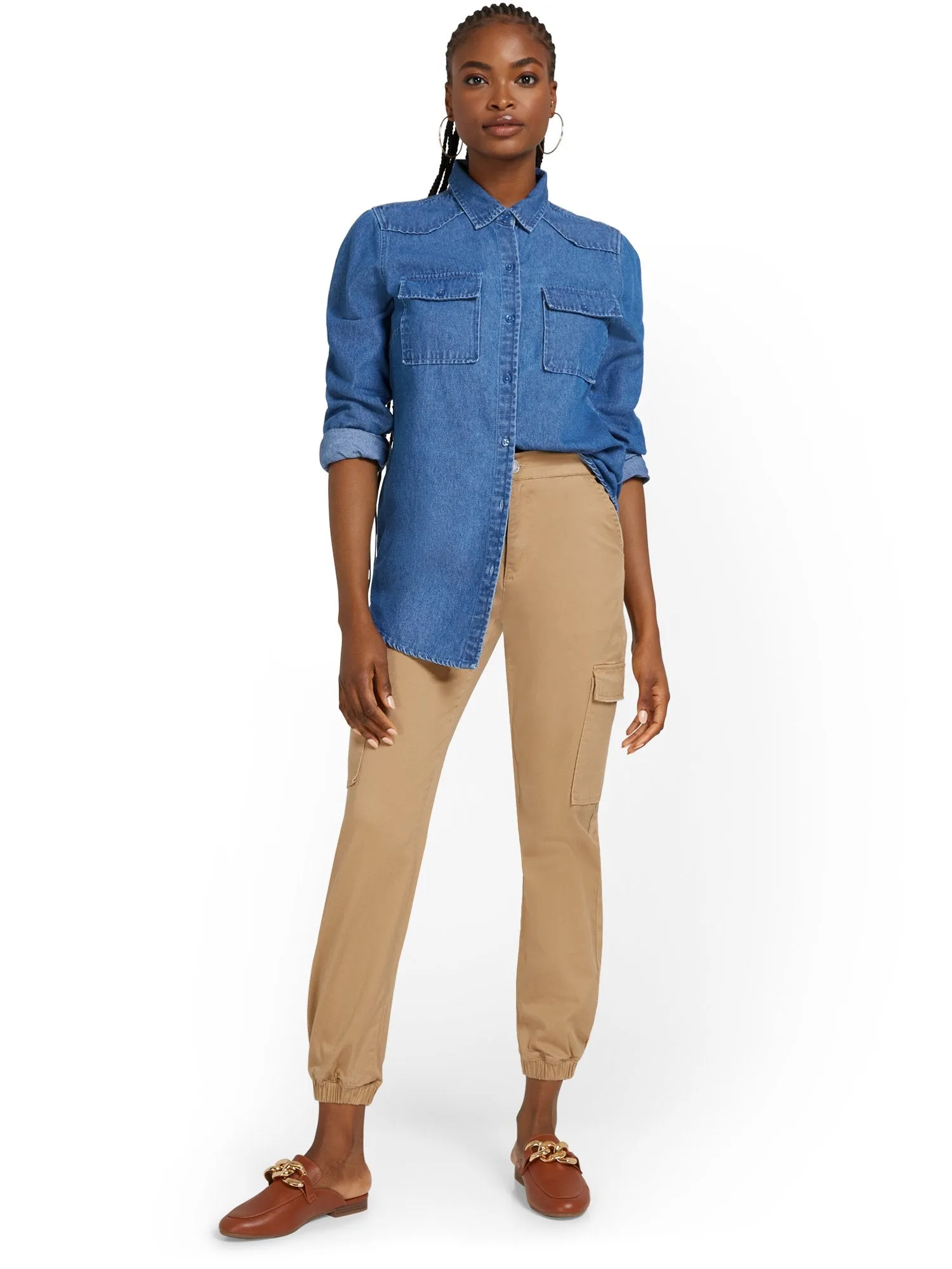 High-Waisted Cargo Jogger Pant