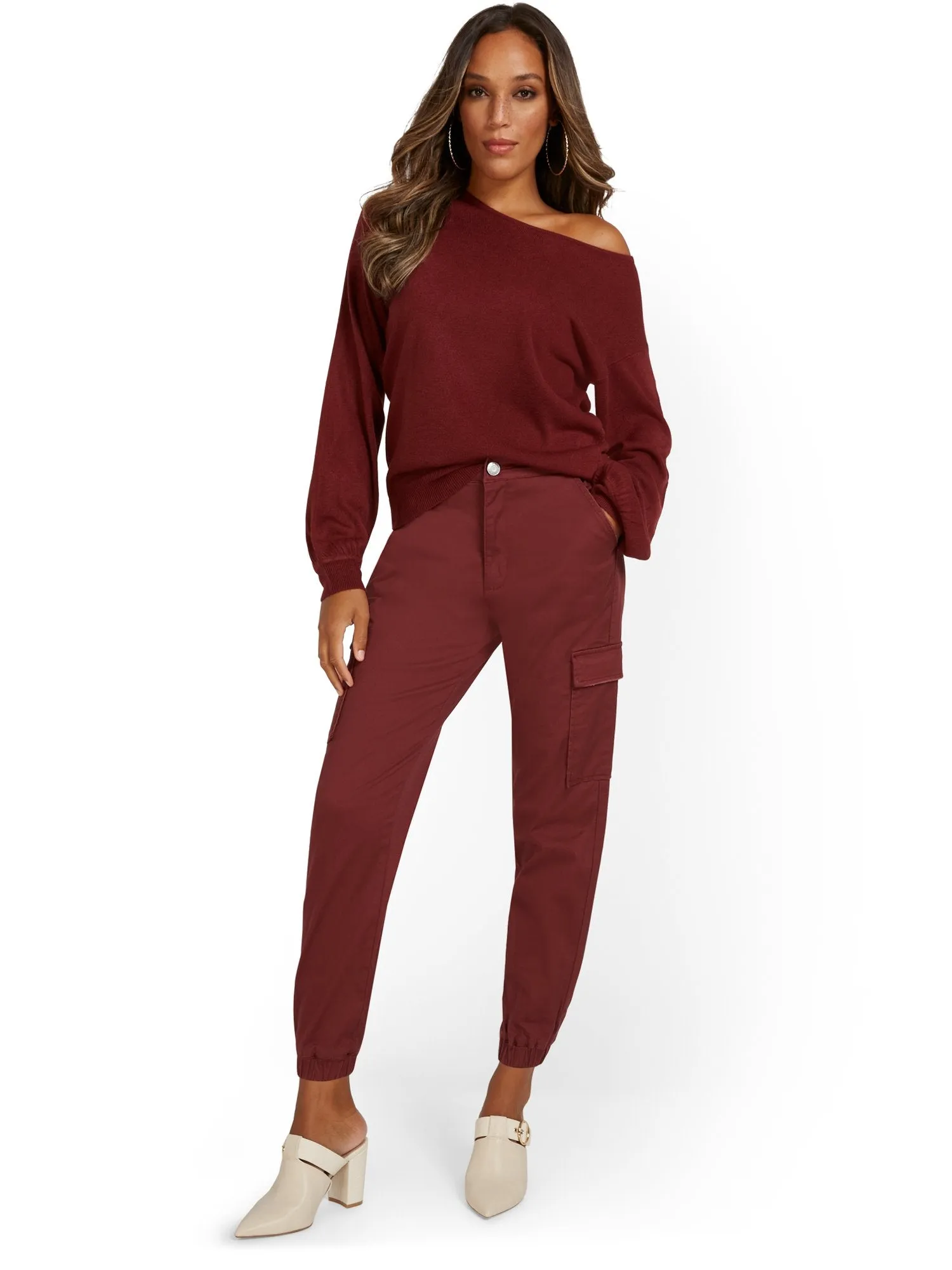 High-Waisted Cargo Jogger Pant