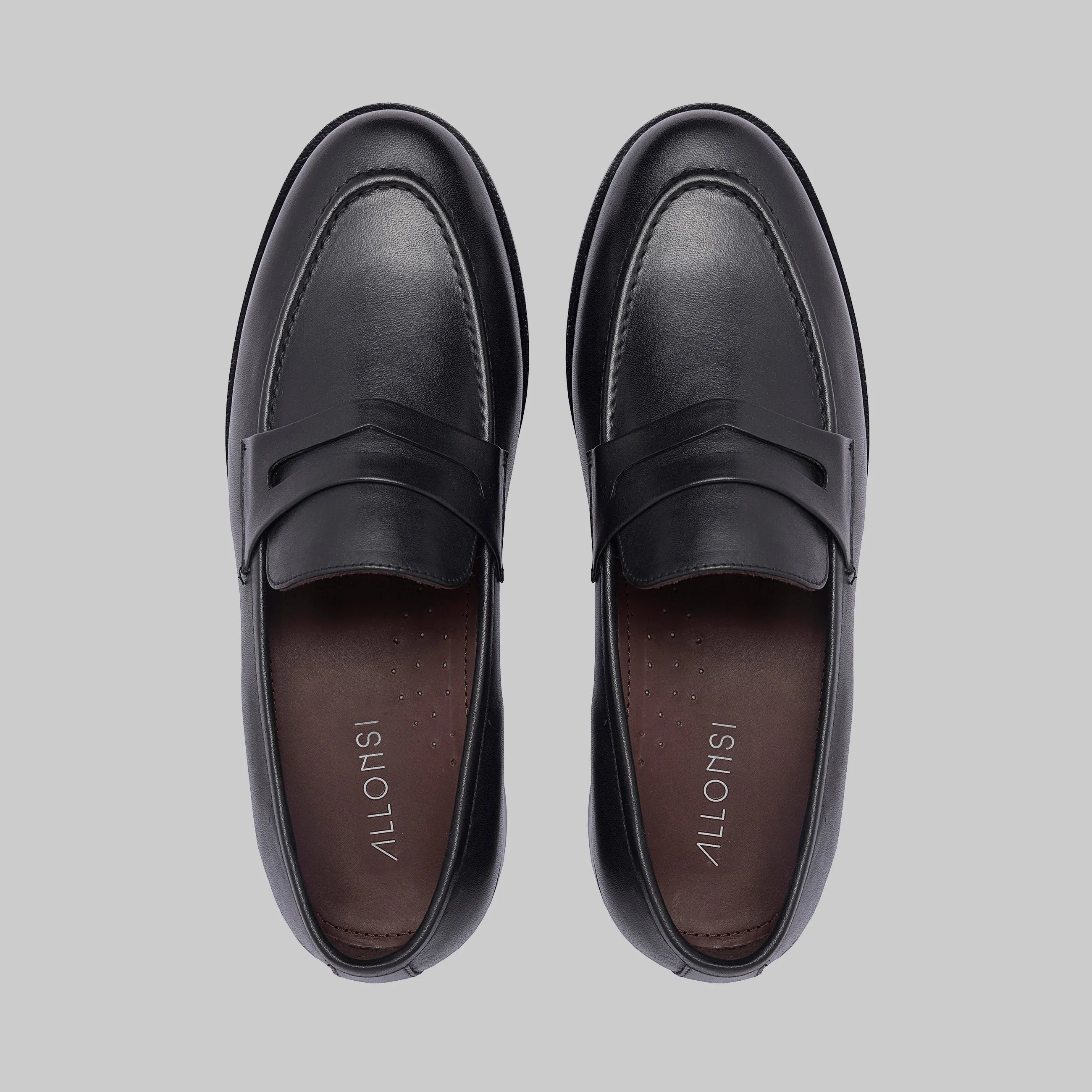 James Goodyear Welted Formal Penny Loafers