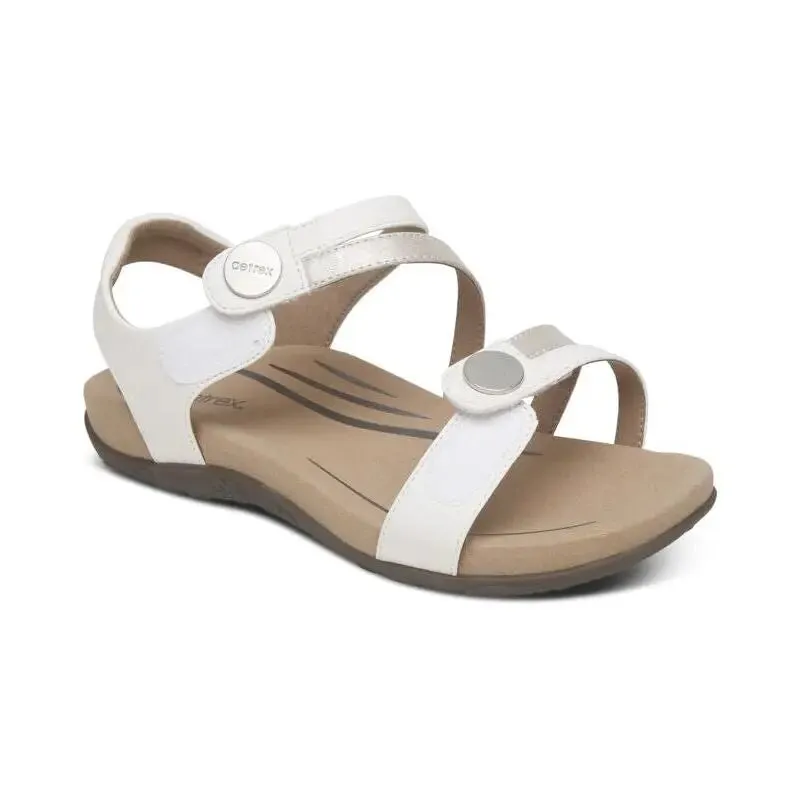 Jess Adjustable Sandal - White