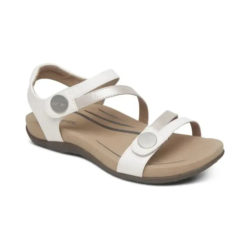 Jess Adjustable Sandal - White