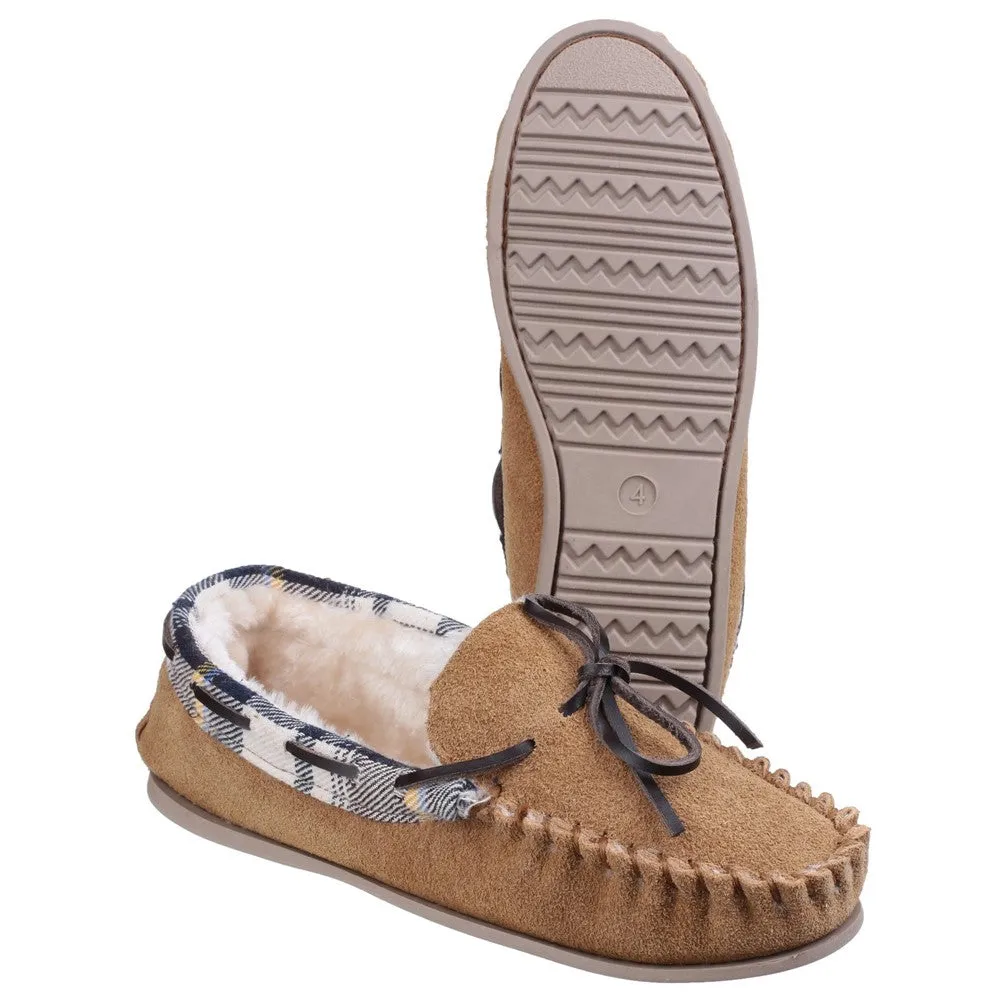 Kilkenny Moccasin Slippers Tan