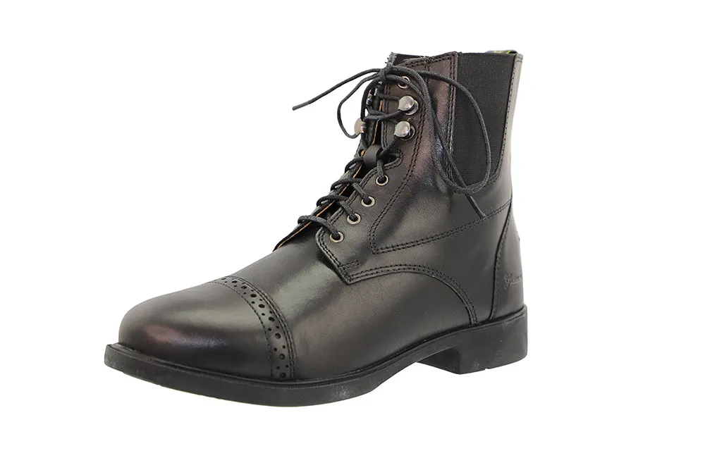 Lace-Up Leather Paddock Boots