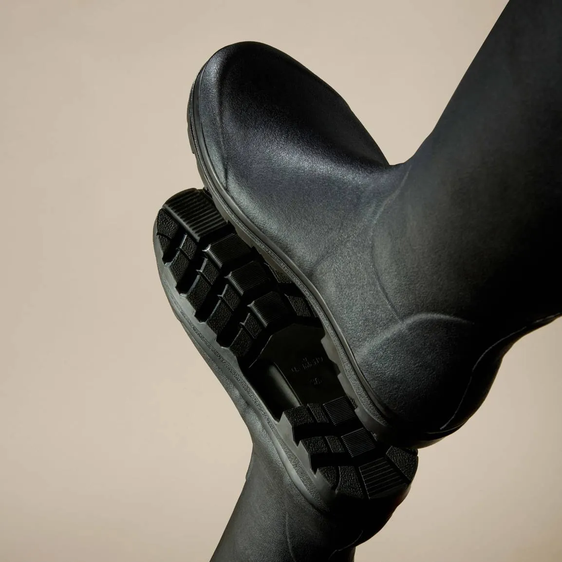 LE CHAMEAU Chasseur Boots - Ladies Leather Lined Full Zip - Black