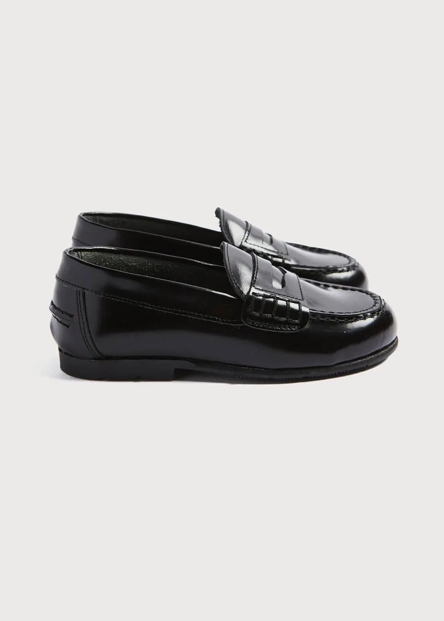 Leather Black Moccasins (26-32EU)