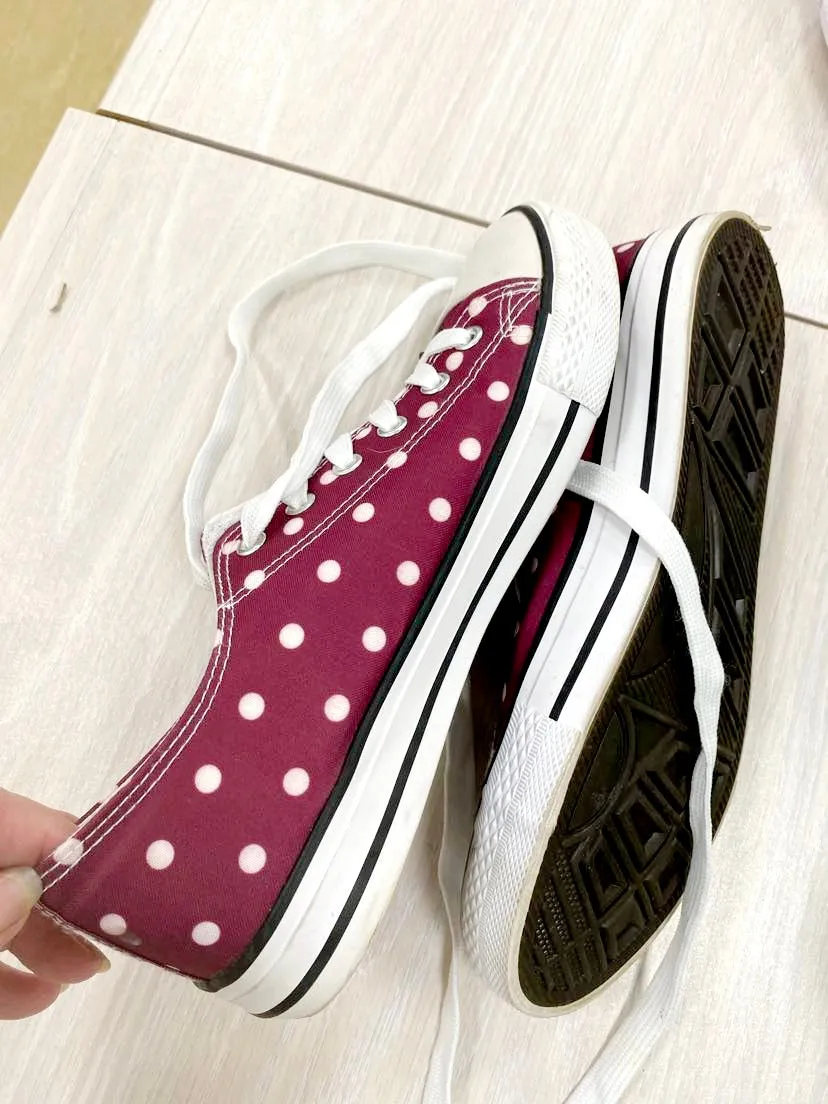 Lindy Bop polka Dot Trainers Uk Size 6