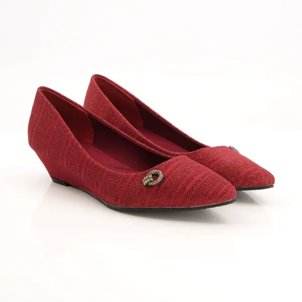 Maroon Heel Pumps for women