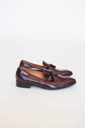 Maroon Majesty Luxurious Loafers