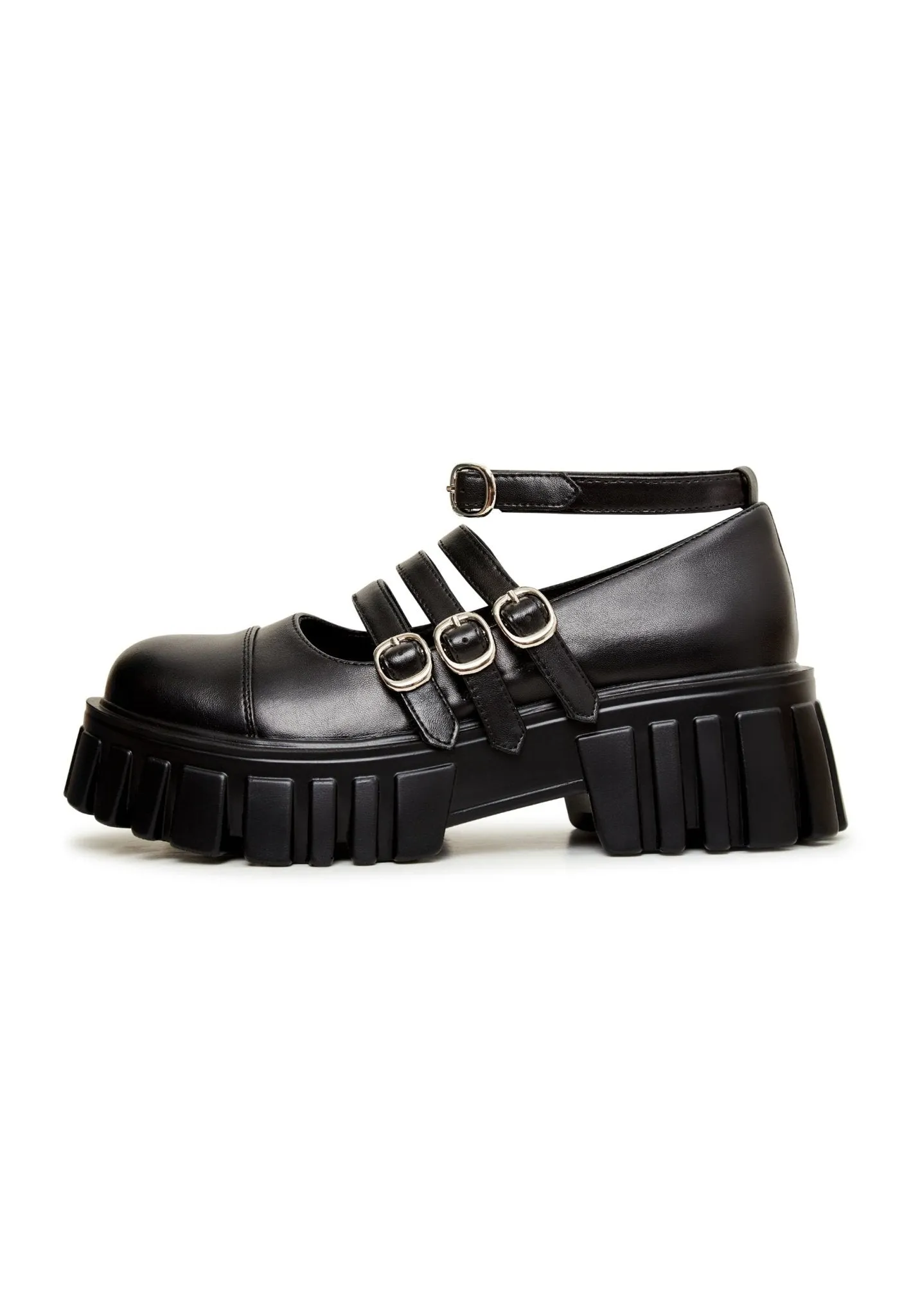 Mary Jane Loafers - Black