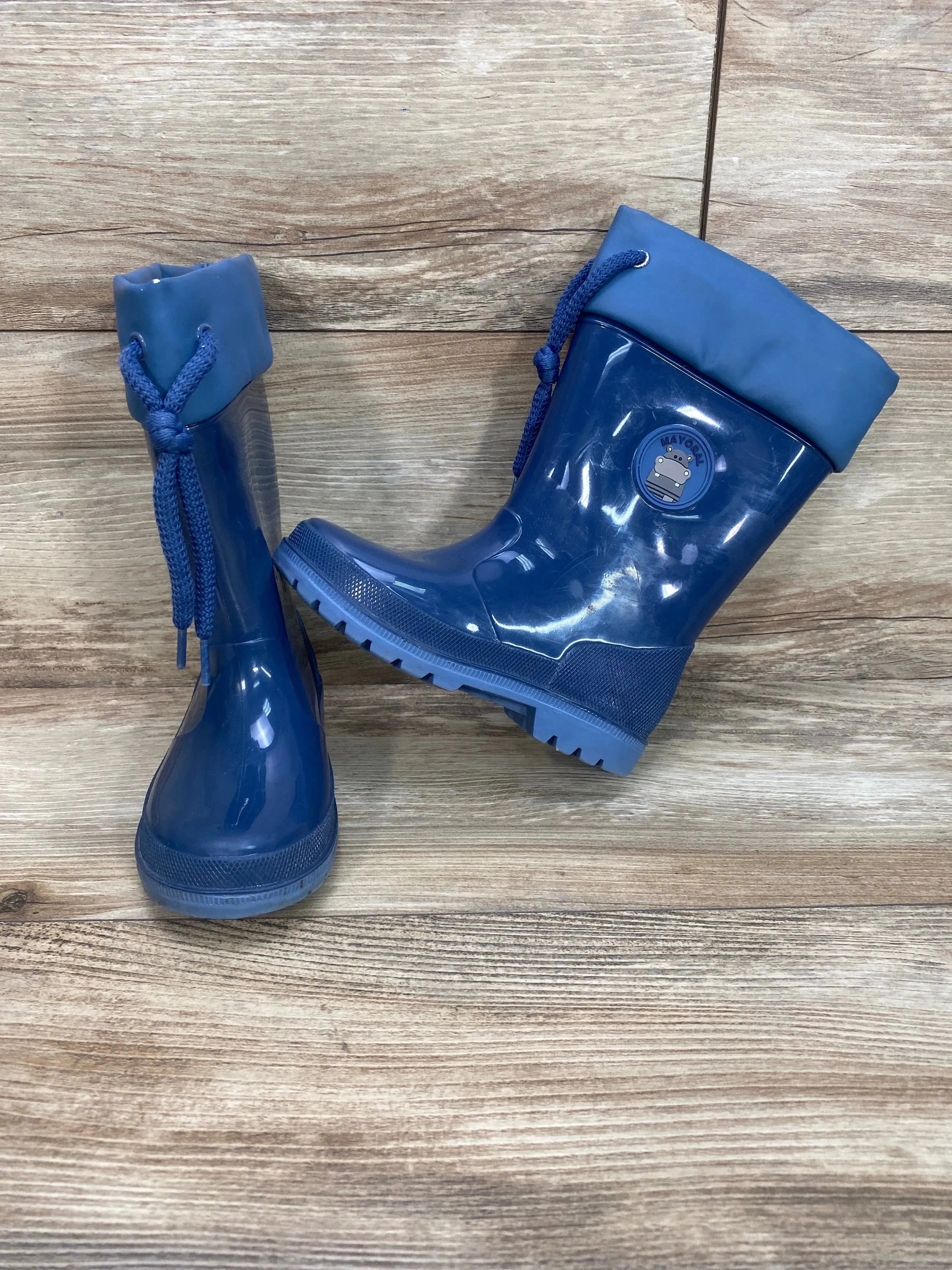 Mayoral Logo Rain Boots in Blue Sz 11c