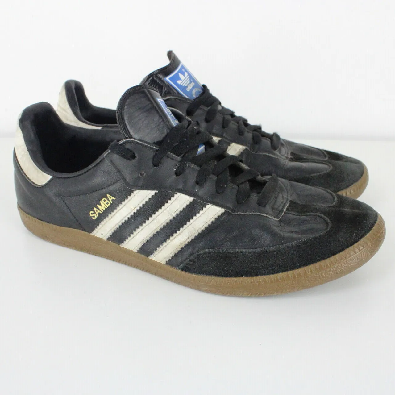 Mens ADIDAS 00s Samba Trainers Black | UK 10.5