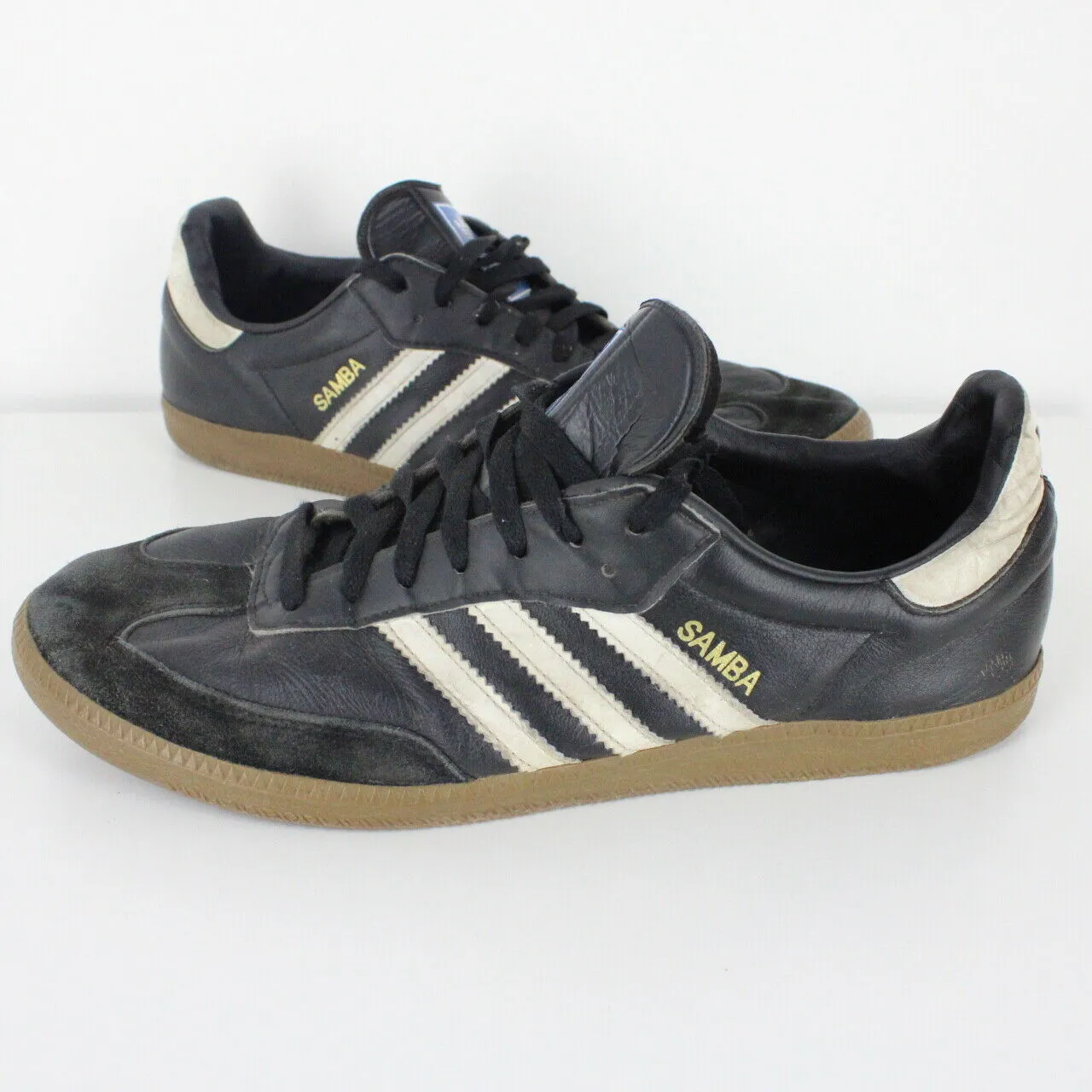 Mens ADIDAS 00s Samba Trainers Black | UK 10.5