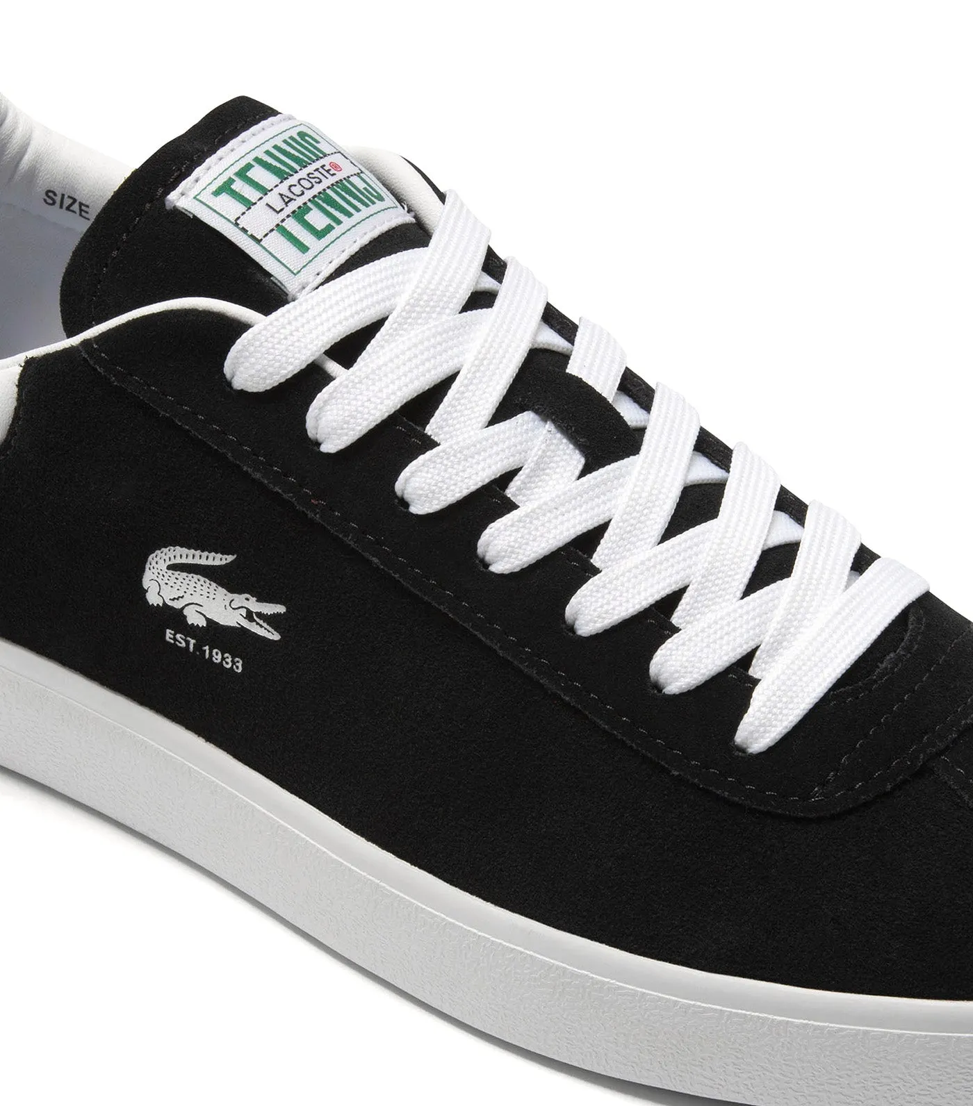 Men's Baseshot Suede Trainers Black/White