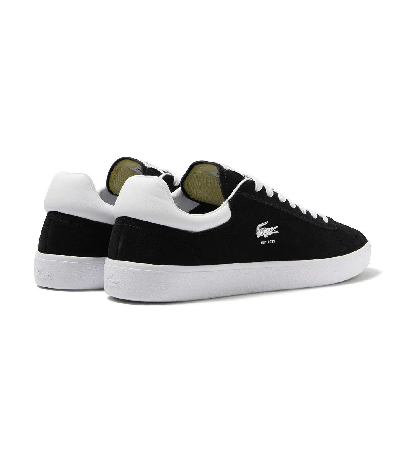 Men's Baseshot Suede Trainers Black/White