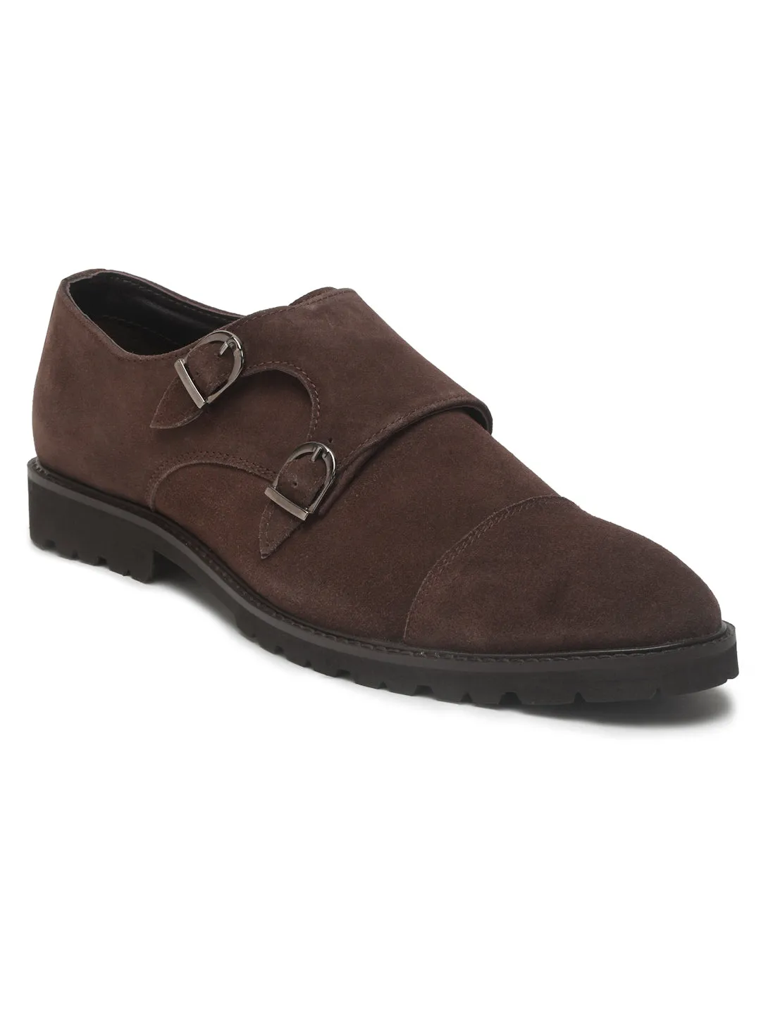 Men's Brown suede Leather Moccasins shoes