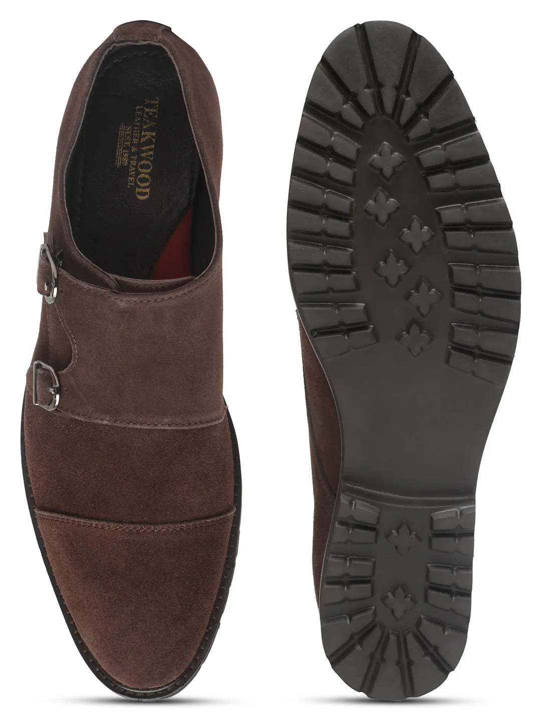 Men's Brown suede Leather Moccasins shoes