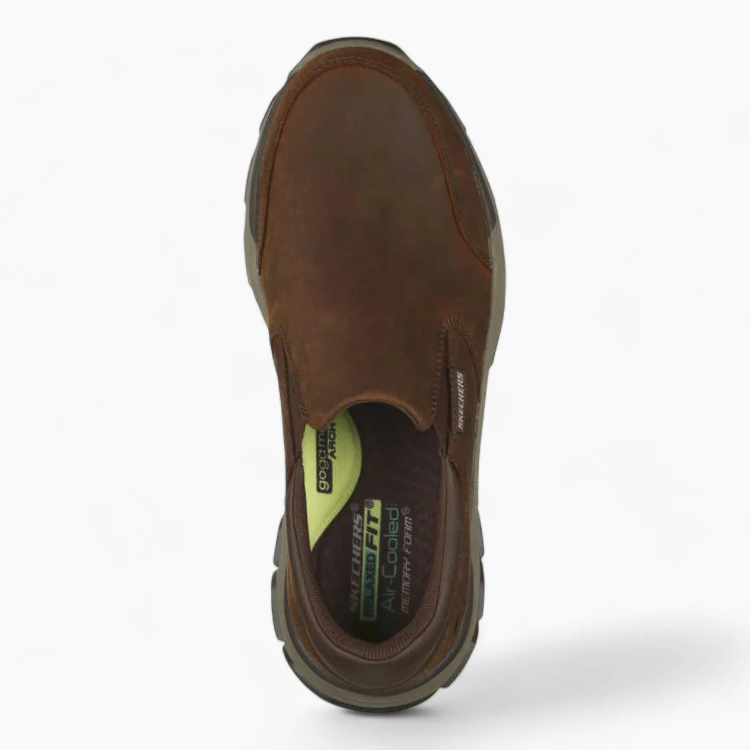 Men's Leather Slip-On Sneakers – Relaxed Fit & Goodyear Performance Outsole