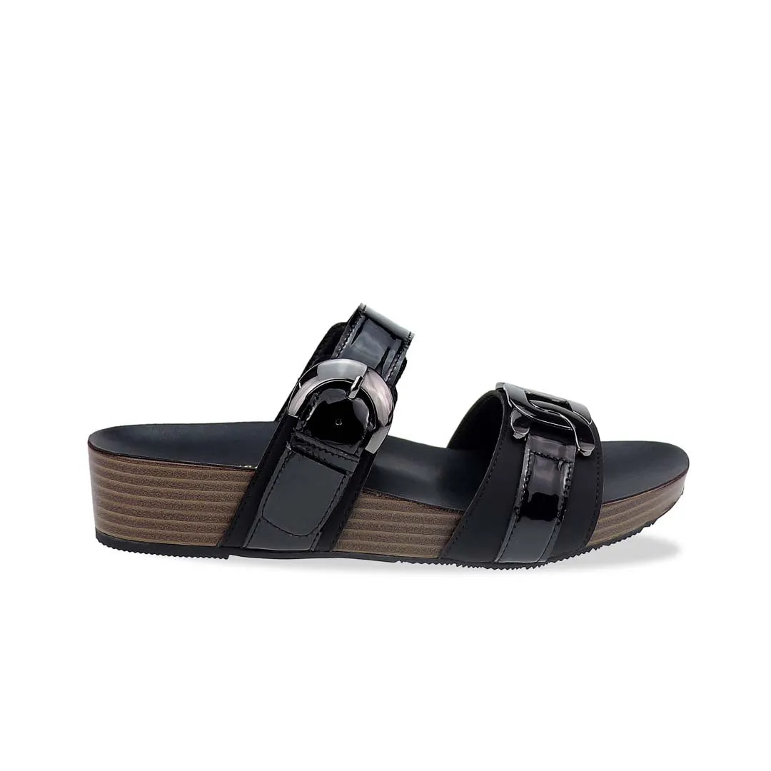 [NEW] Metallic Duo-Strap Adjustable Sandals