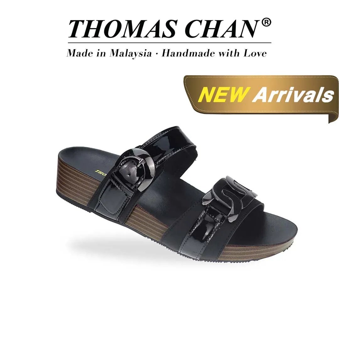 [NEW] Metallic Duo-Strap Adjustable Sandals