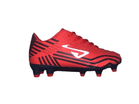 NOMIS Prodigy FG Football Boots - Red/Navy/White - Youth - Kids