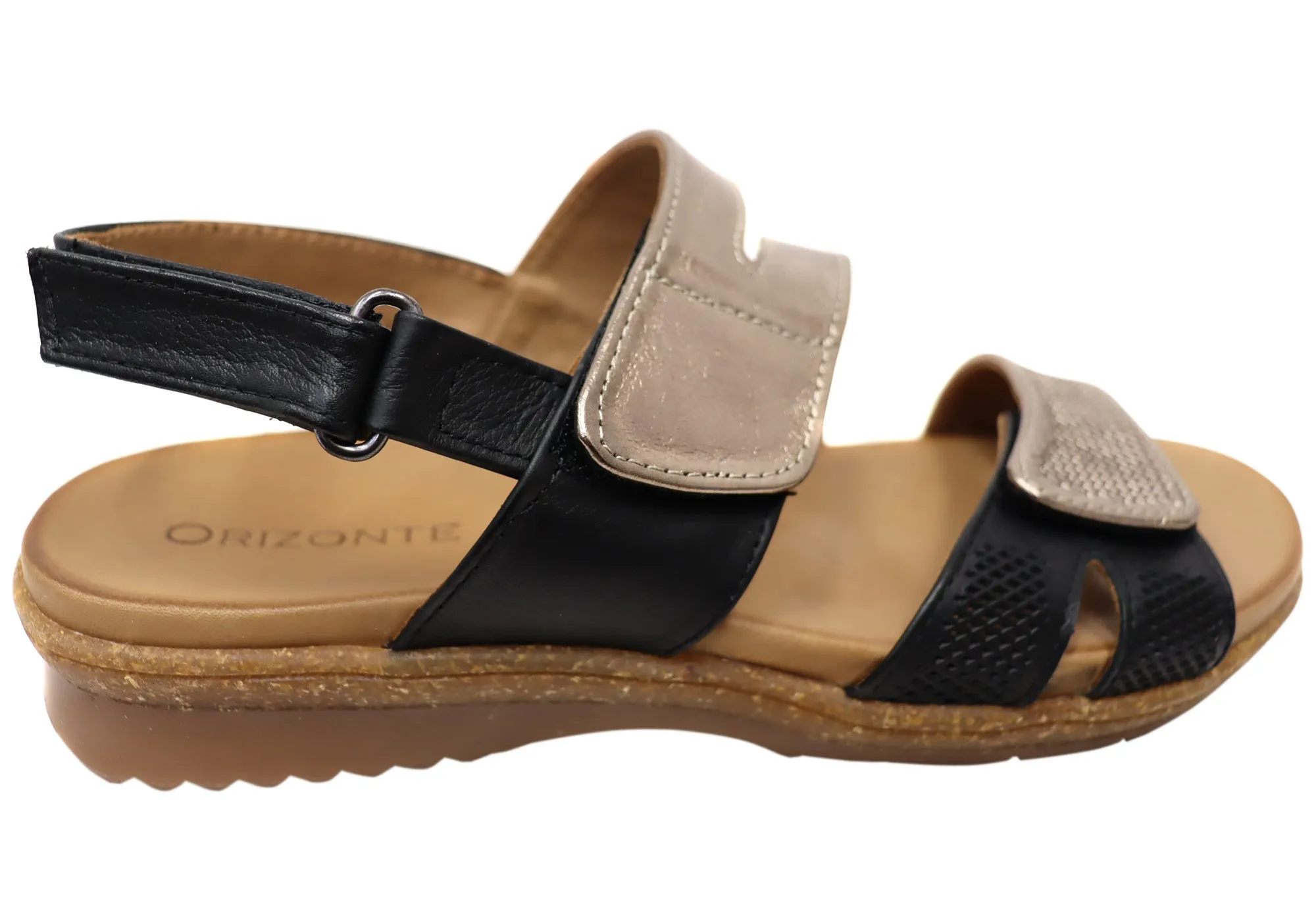 Orizonte Fawkner Womens Comfortable European Leather Sandals