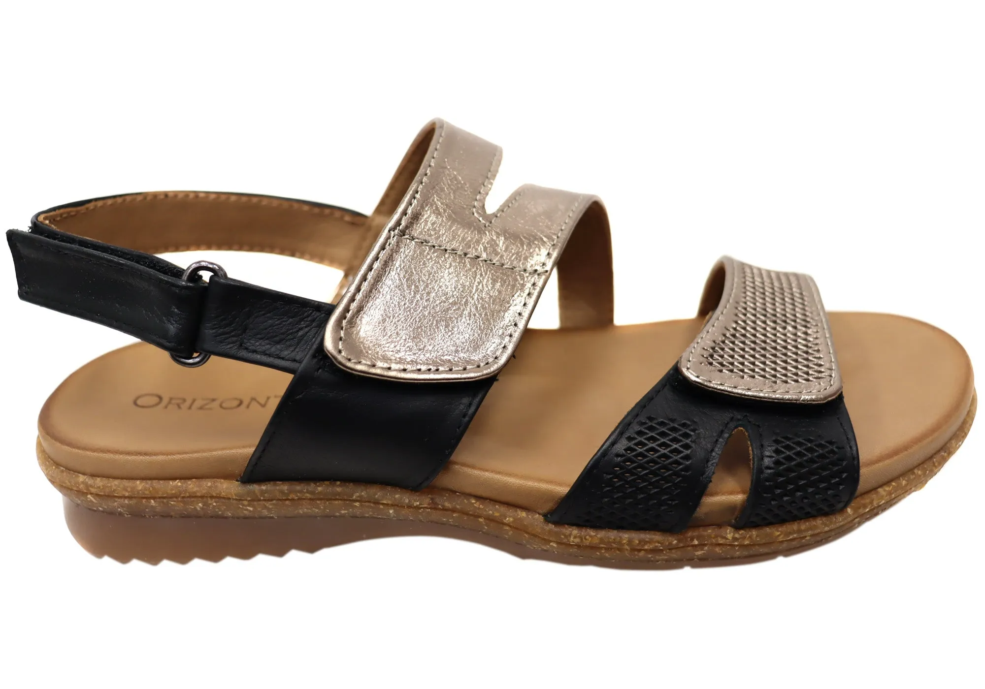 Orizonte Fawkner Womens Comfortable European Leather Sandals