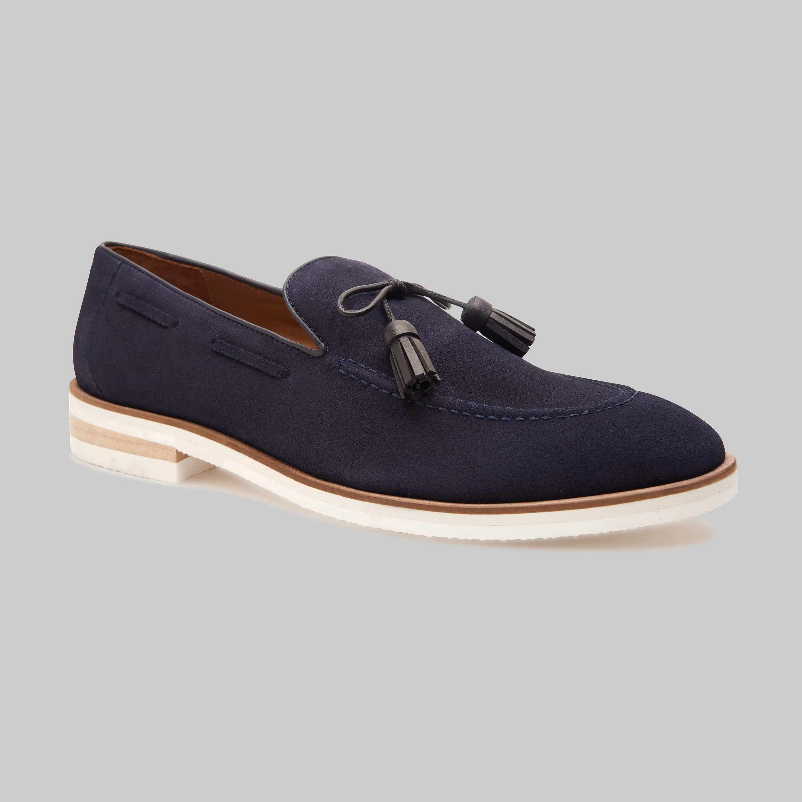 Orlan Tassel Suede Loafers