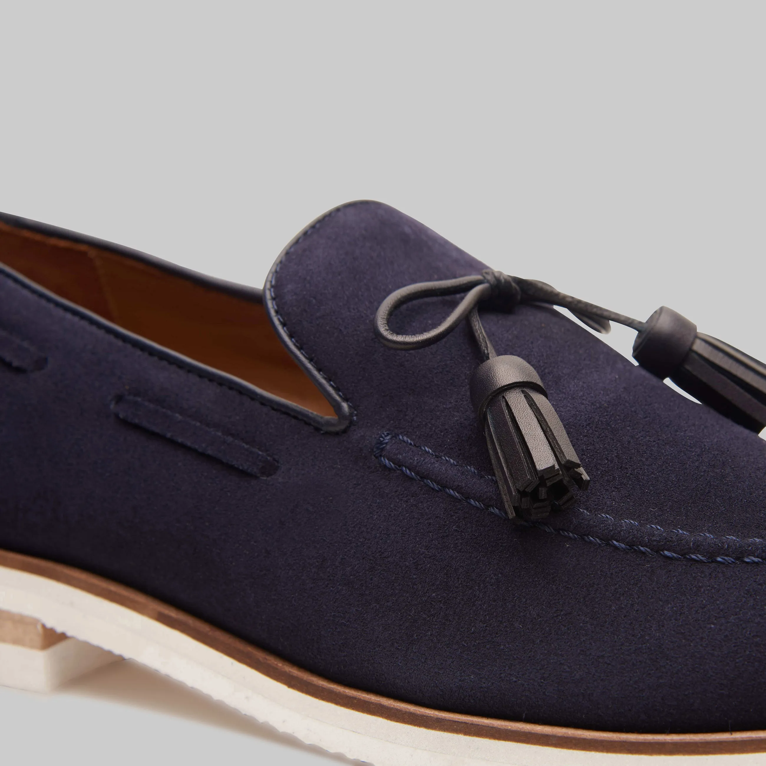 Orlan Tassel Suede Loafers