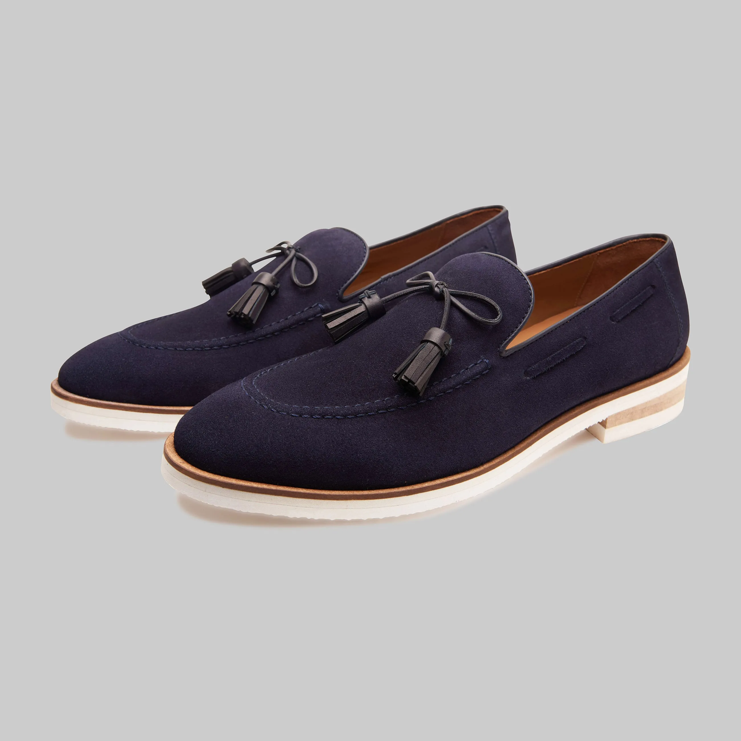 Orlan Tassel Suede Loafers