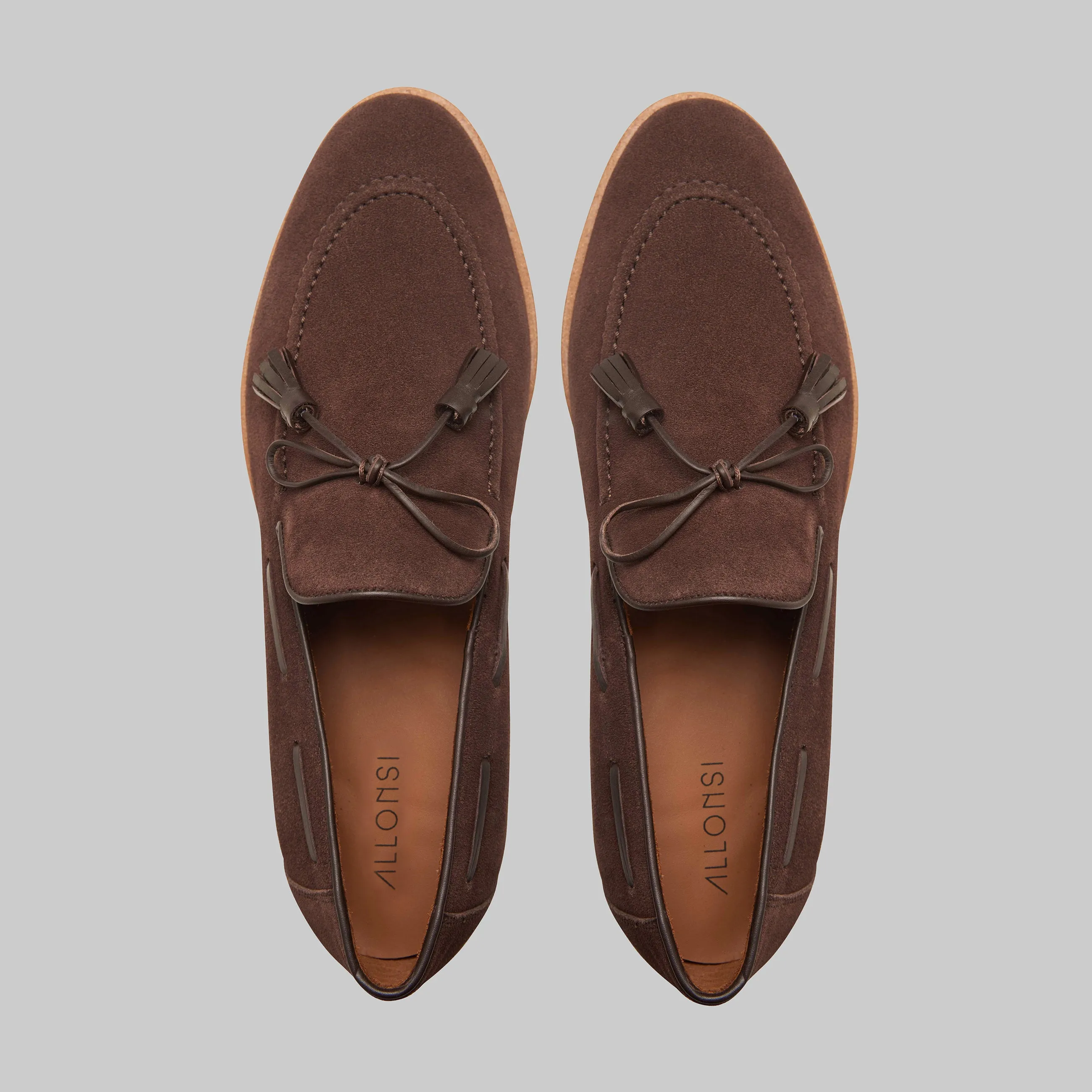 Orlan Tassel Suede Loafers