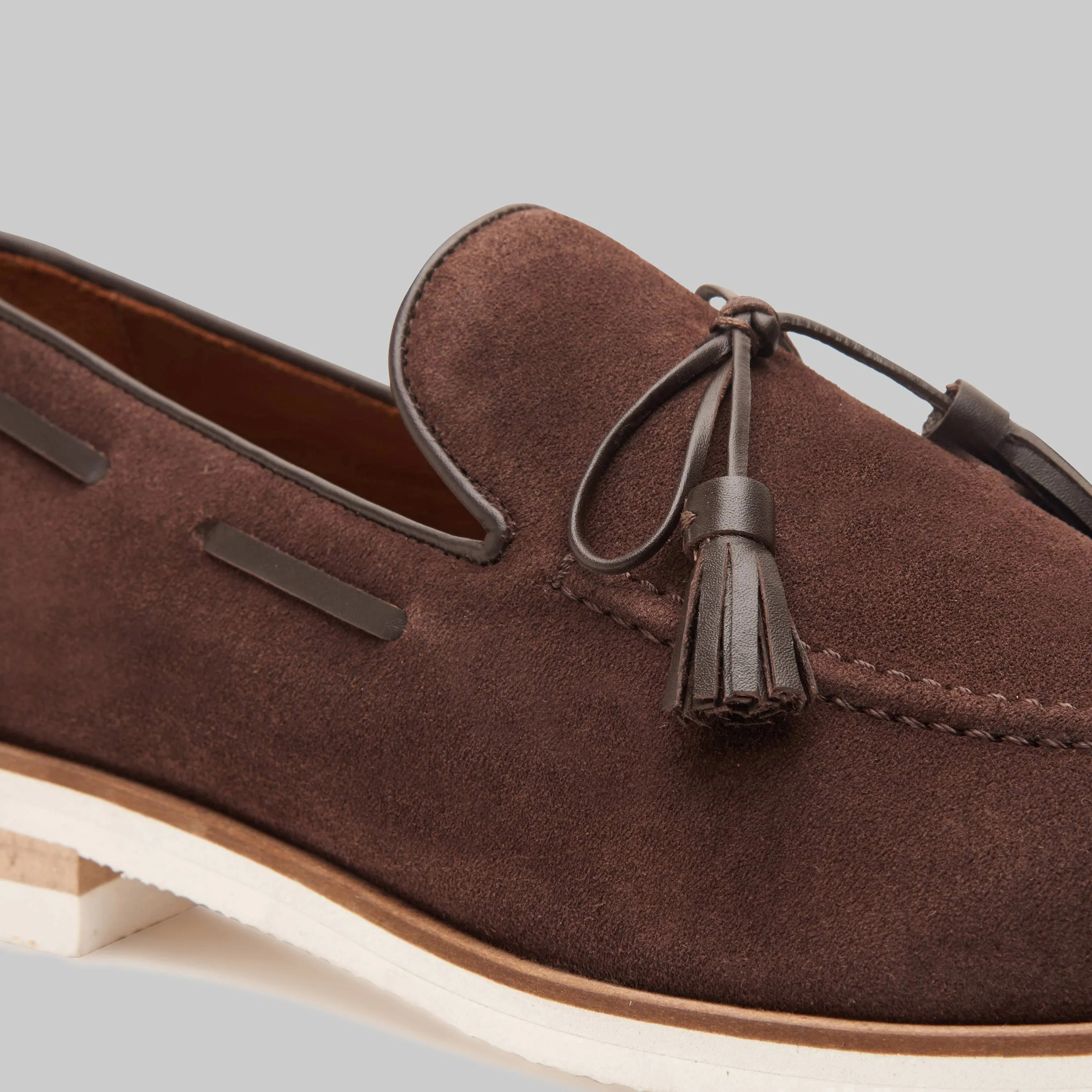 Orlan Tassel Suede Loafers