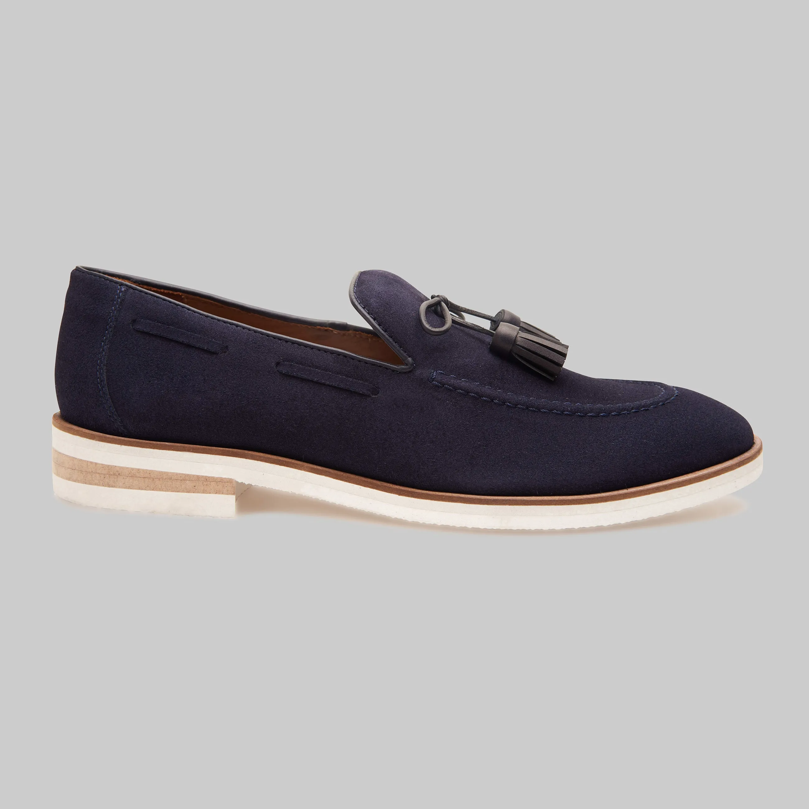 Orlan Tassel Suede Loafers