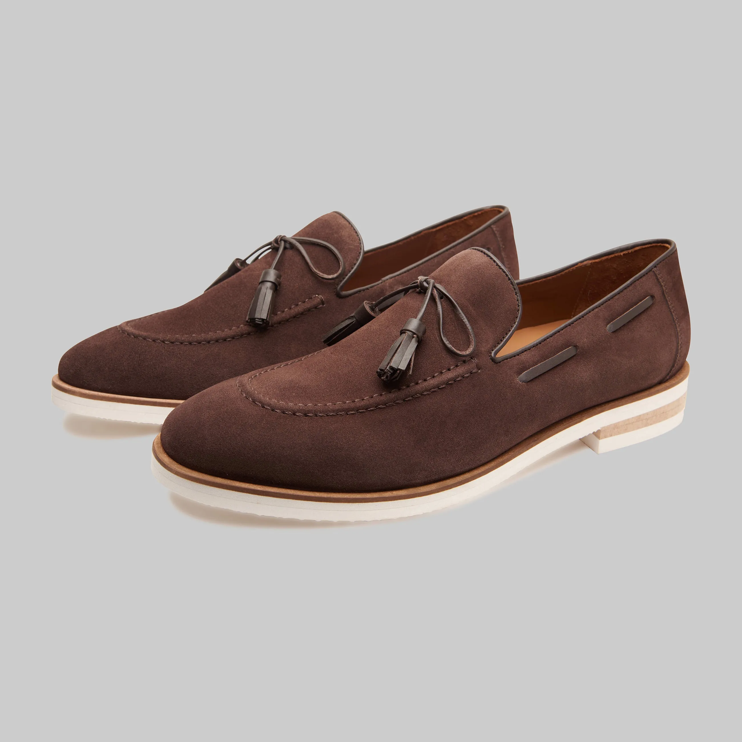 Orlan Tassel Suede Loafers