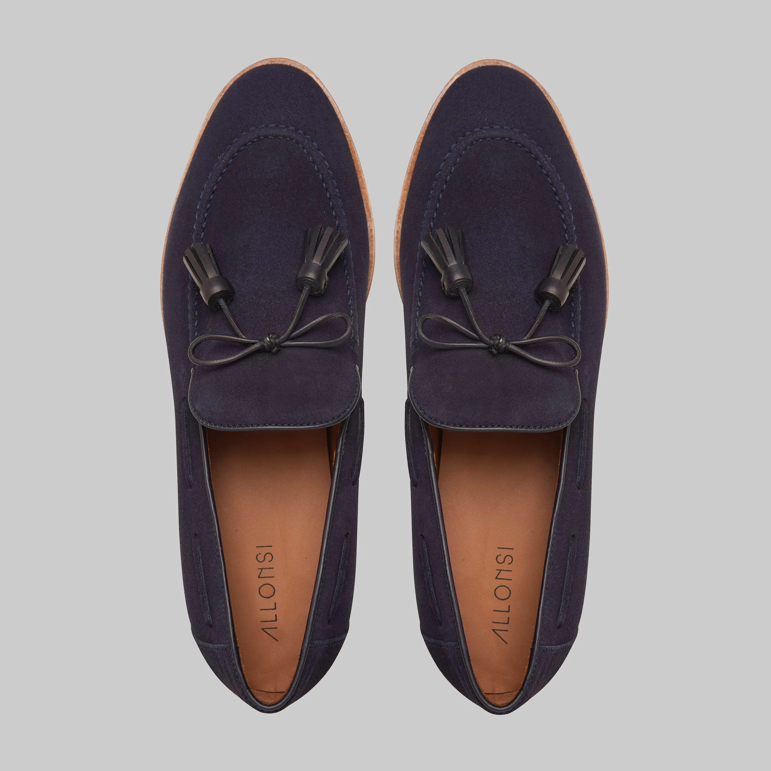 Orlan Tassel Suede Loafers