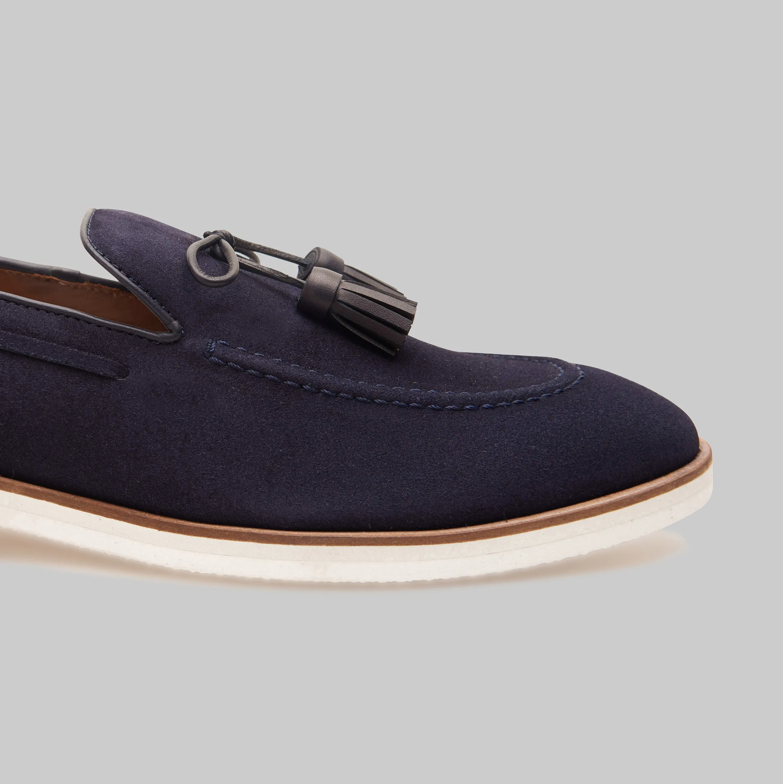 Orlan Tassel Suede Loafers