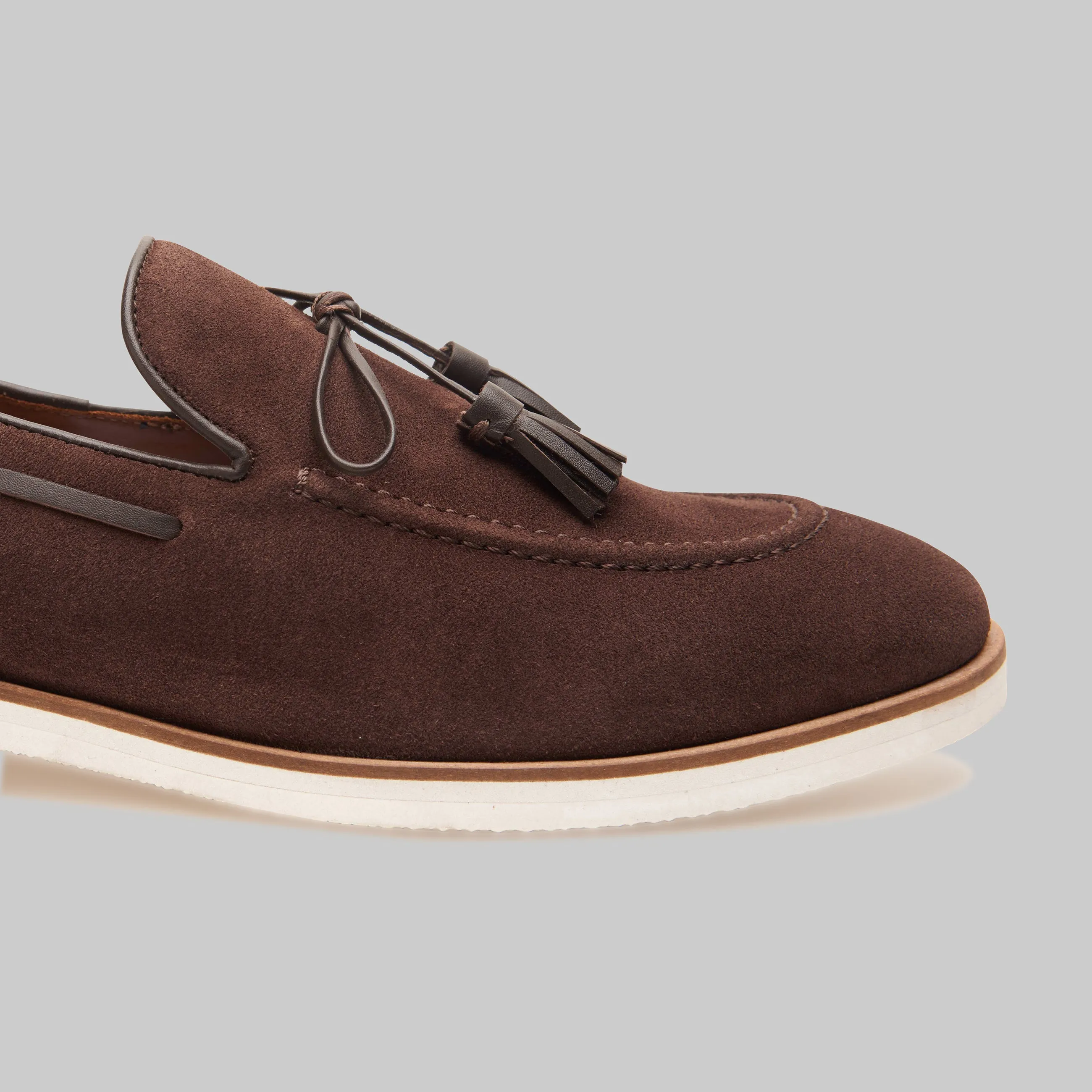 Orlan Tassel Suede Loafers