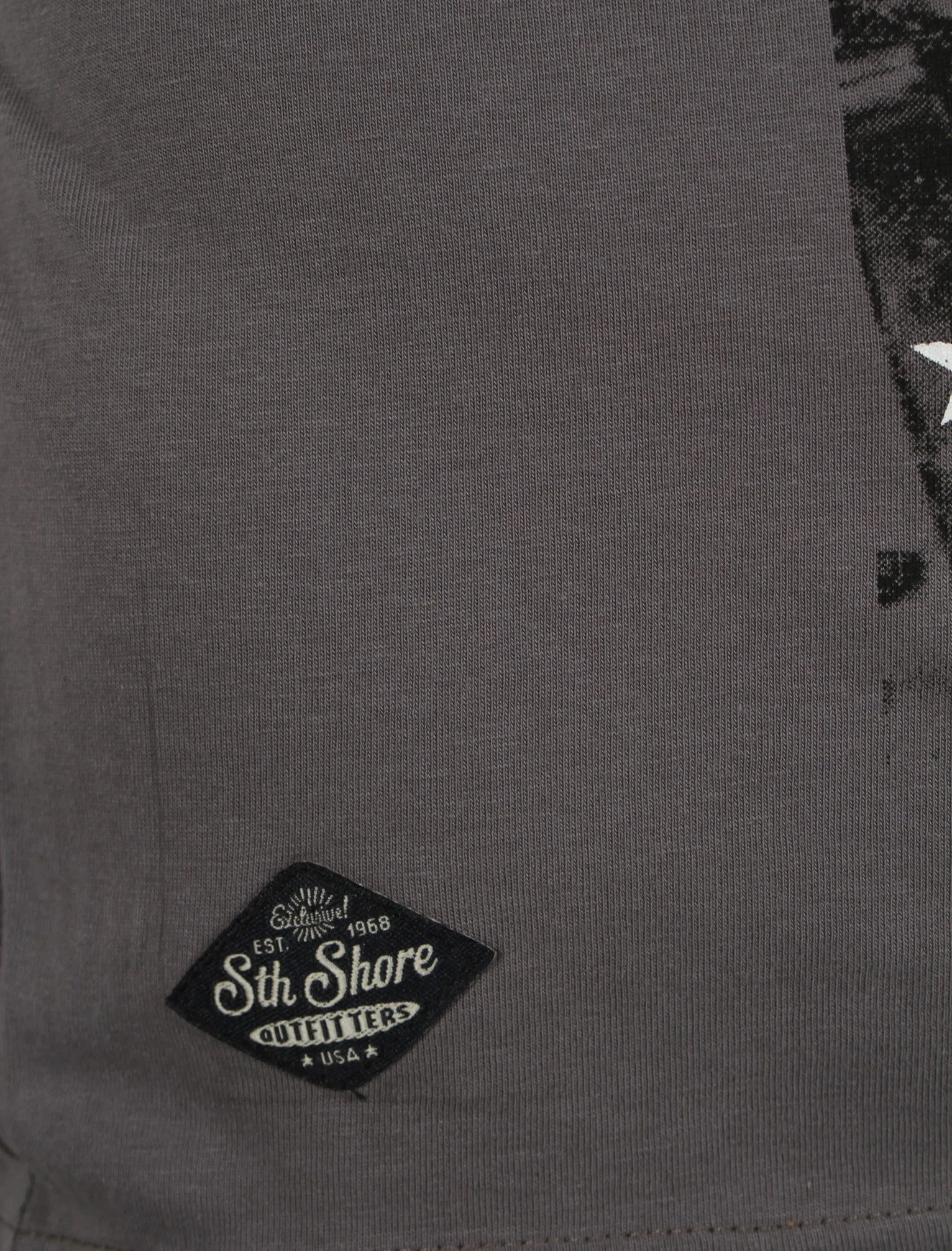 Print T-Shirt in Graphite Grey  - South Shore