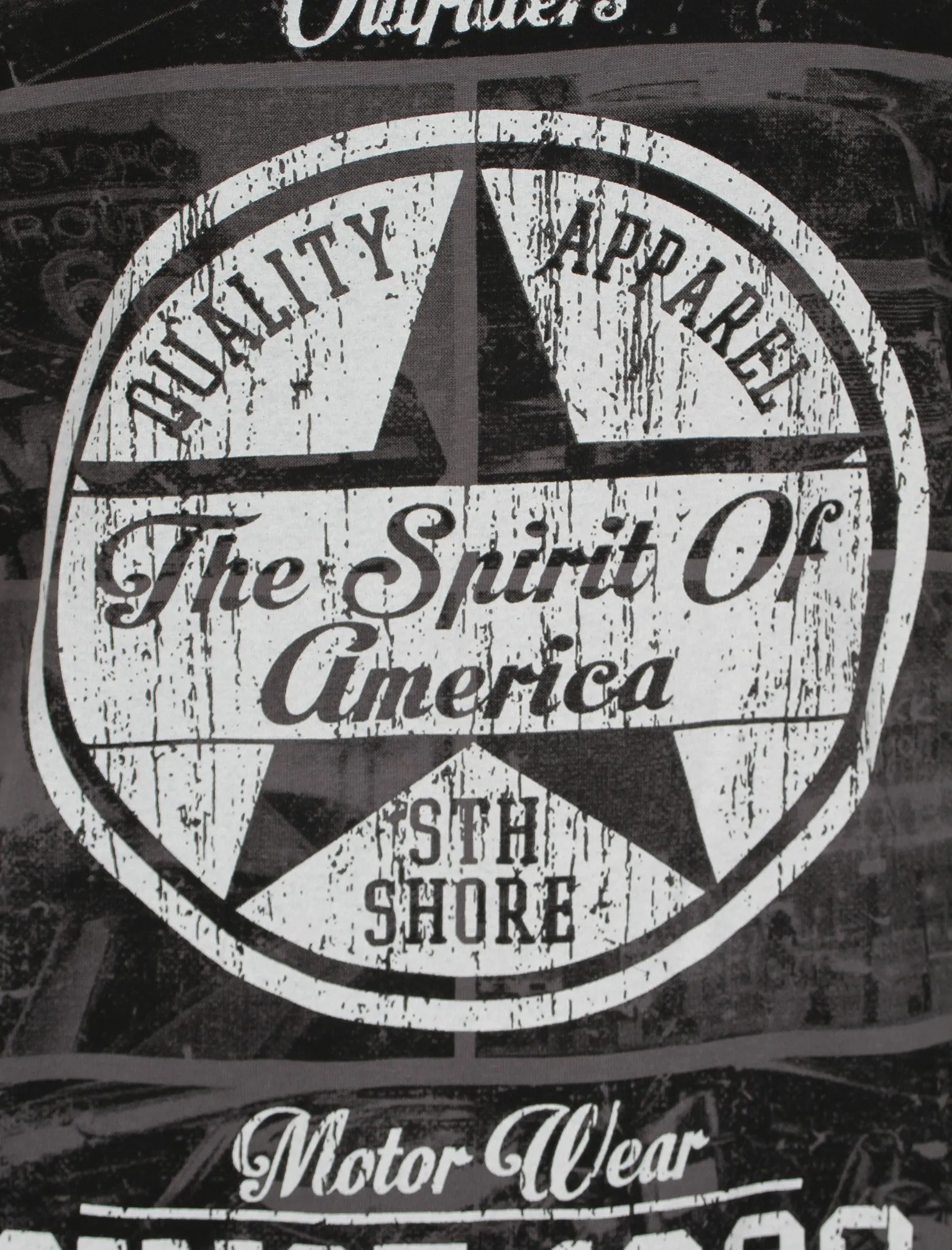 Print T-Shirt in Graphite Grey  - South Shore