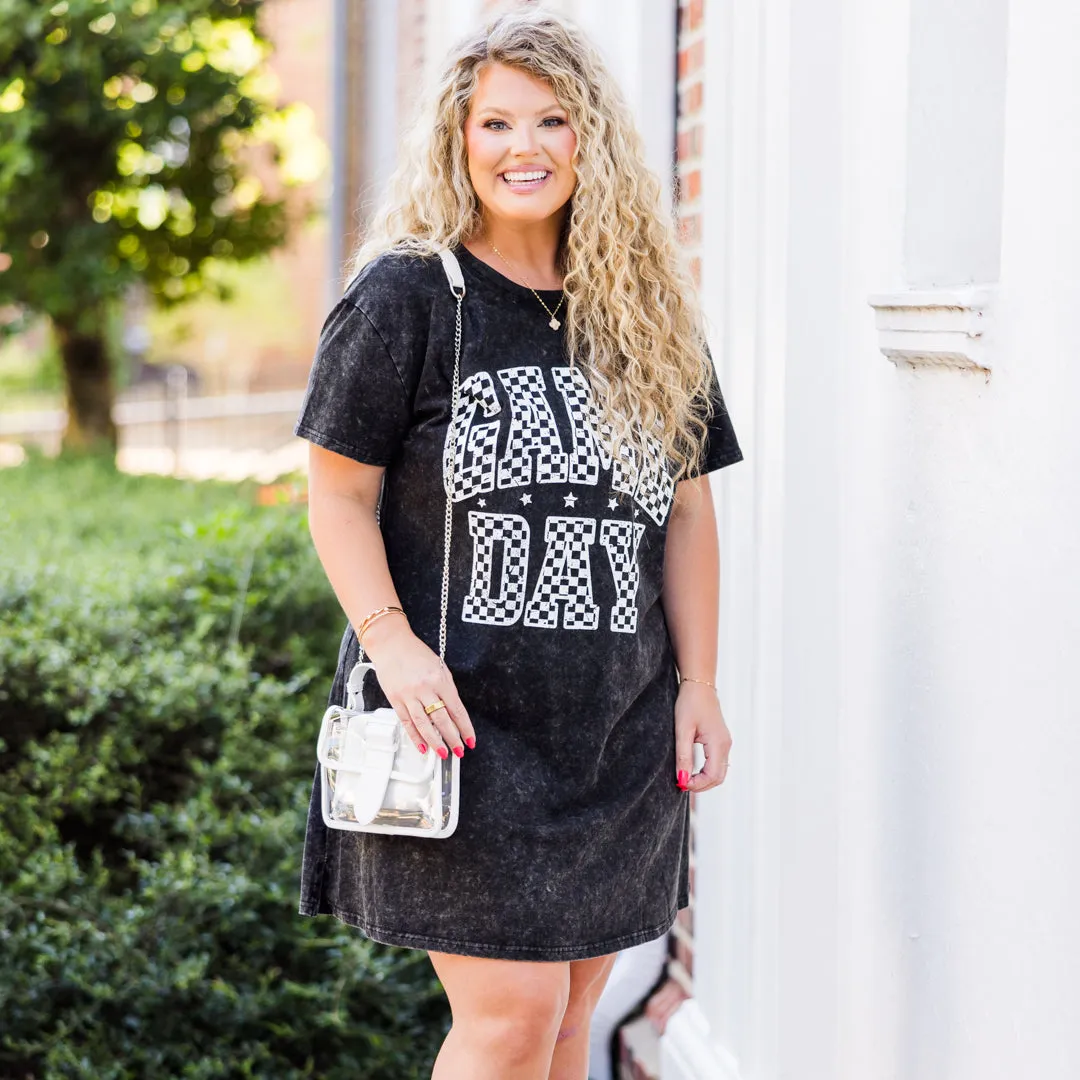 Ready For Game Day T-Shirt Dress, Black