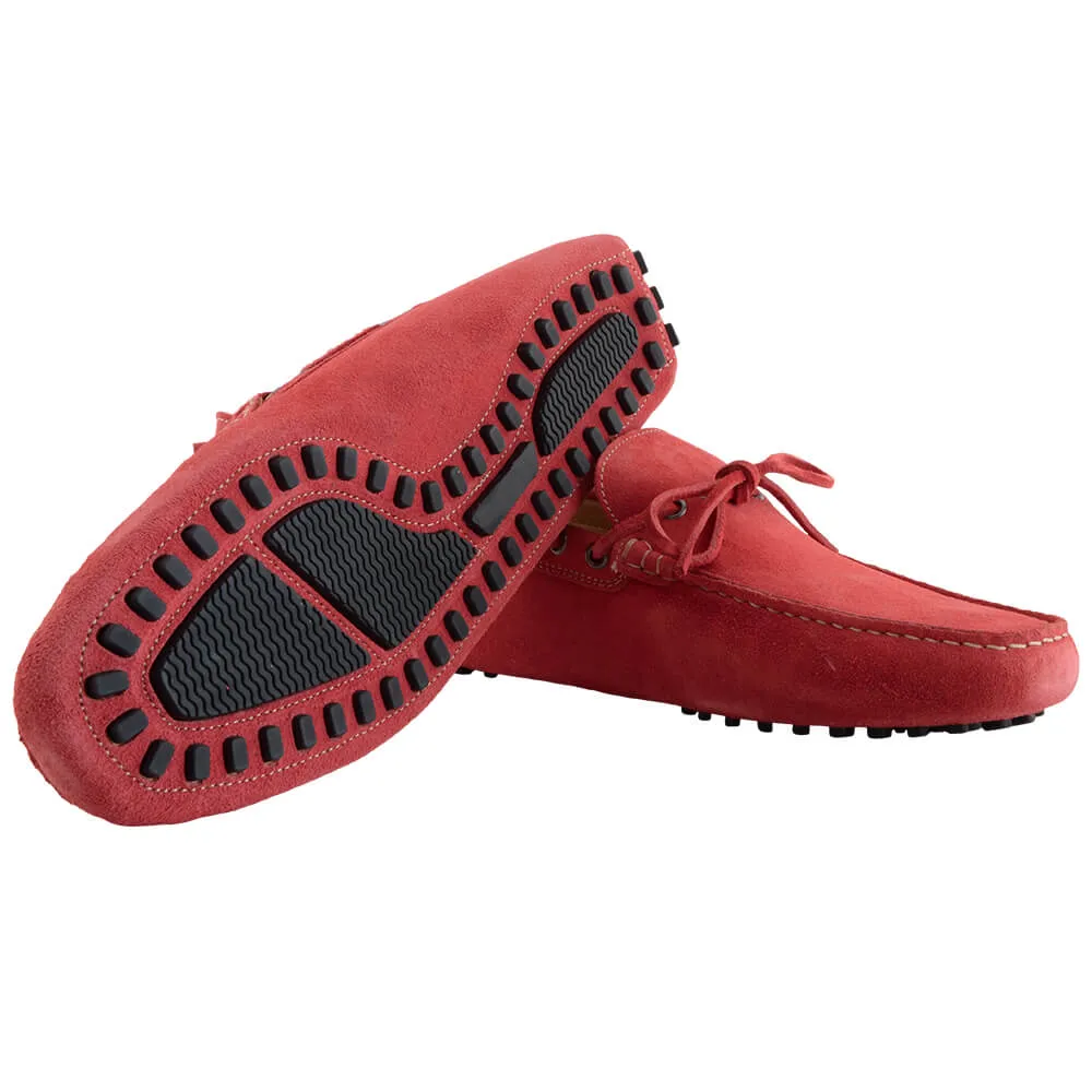 Red Suede Moccasins