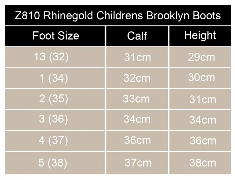 Rhinegold 'Elite' Brooklyn Childs Long Leather Boots