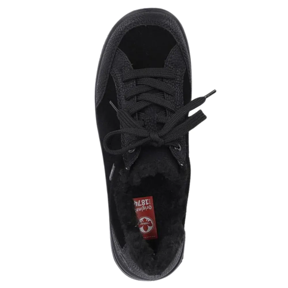 Rieker Eike 02 Black Velvet Sneakers (Women's)