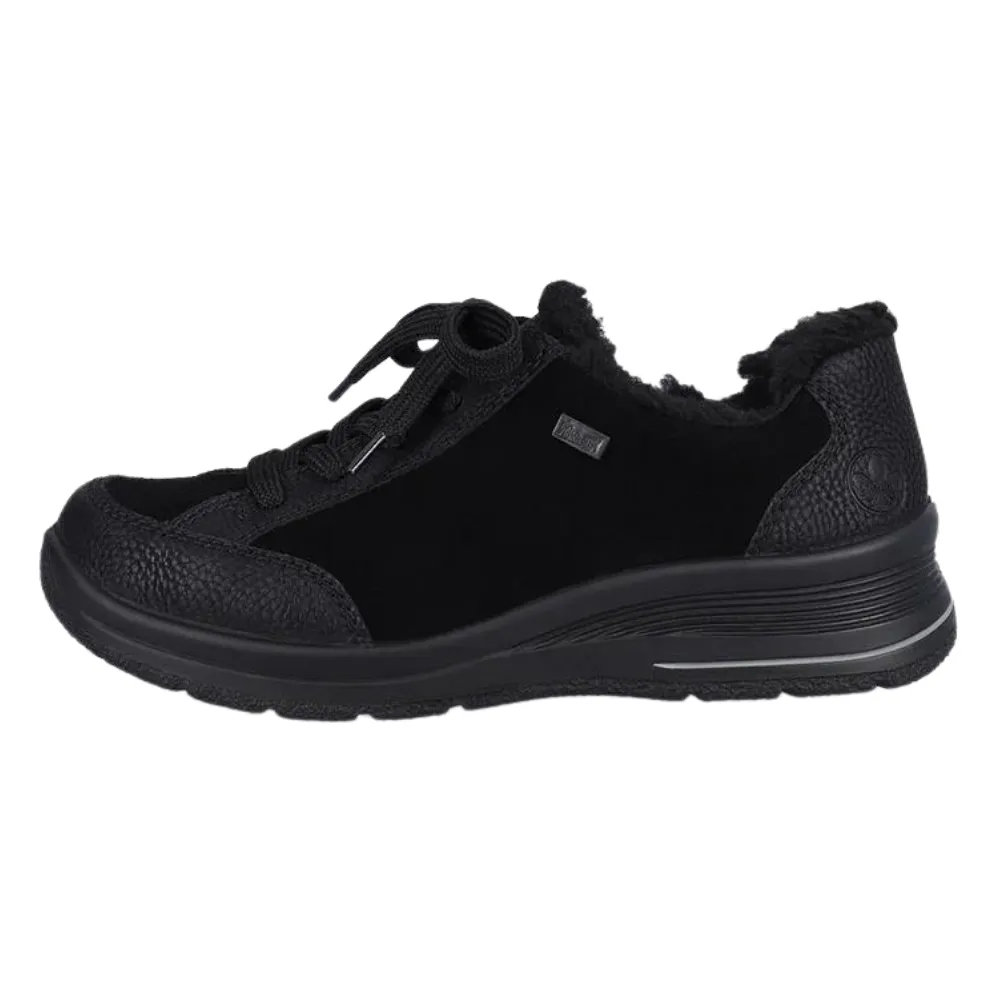 Rieker Eike 02 Black Velvet Sneakers (Women's)