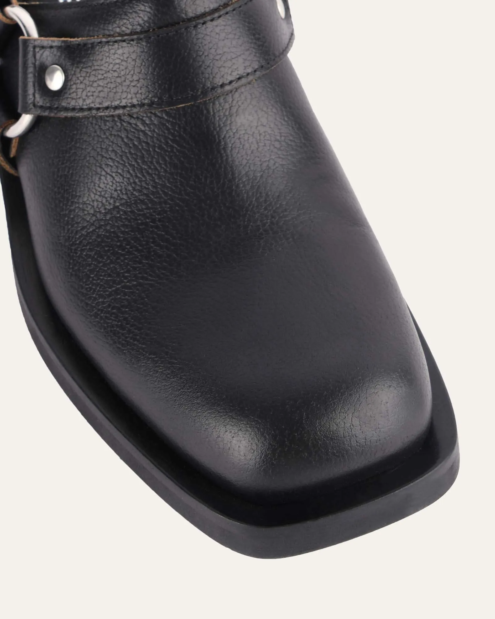 ROMAN SLINGBACK LOAFERS BLACK LEATHER