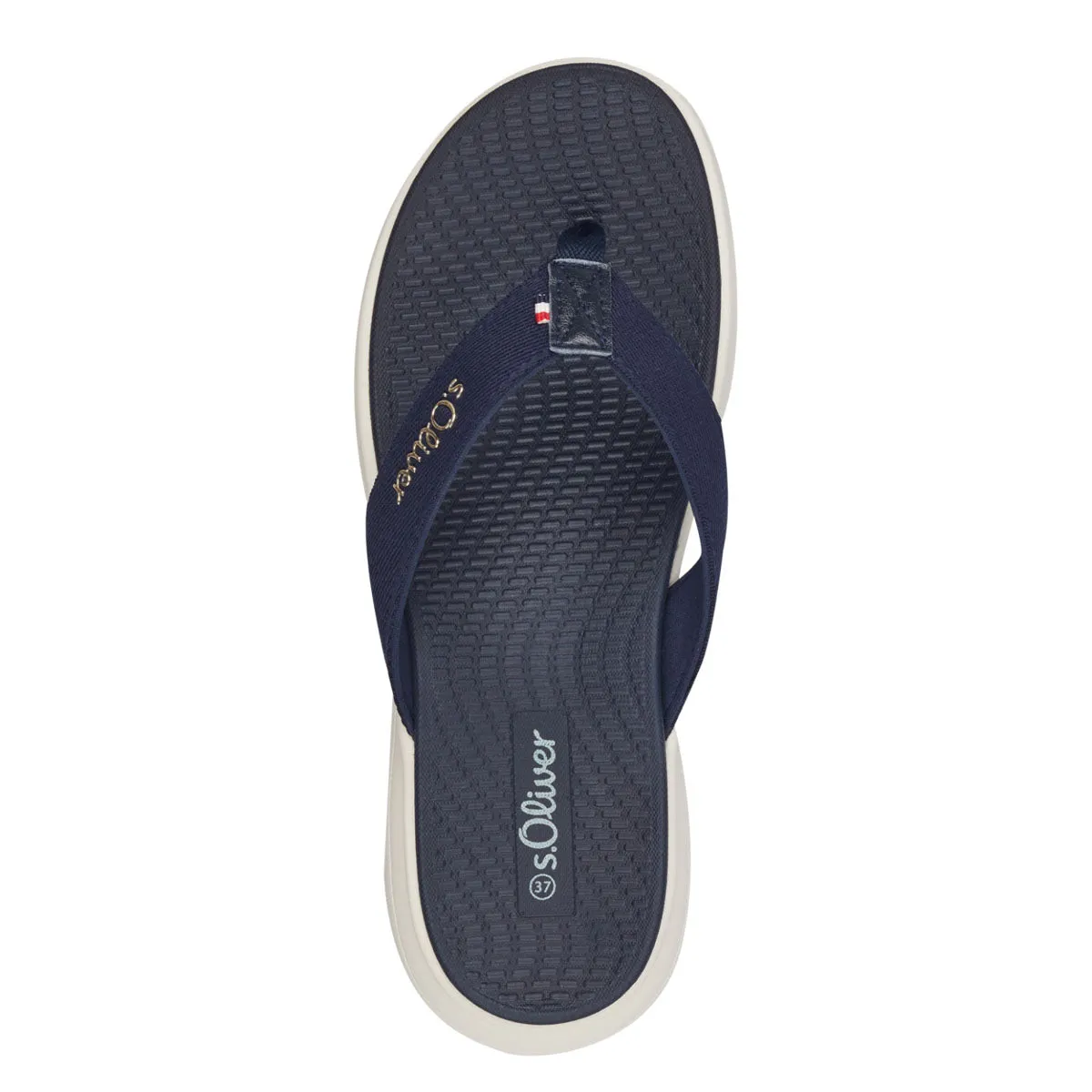 S Oliver Navy Sandals for Women - Elegant Flip Flops with Supportive Sole