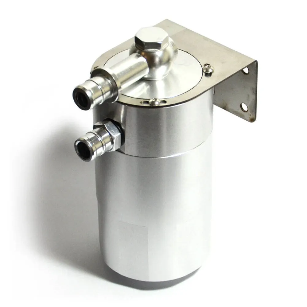 SAAS 500mL Polished Baffled Billet Oil Catch Can - ST1015