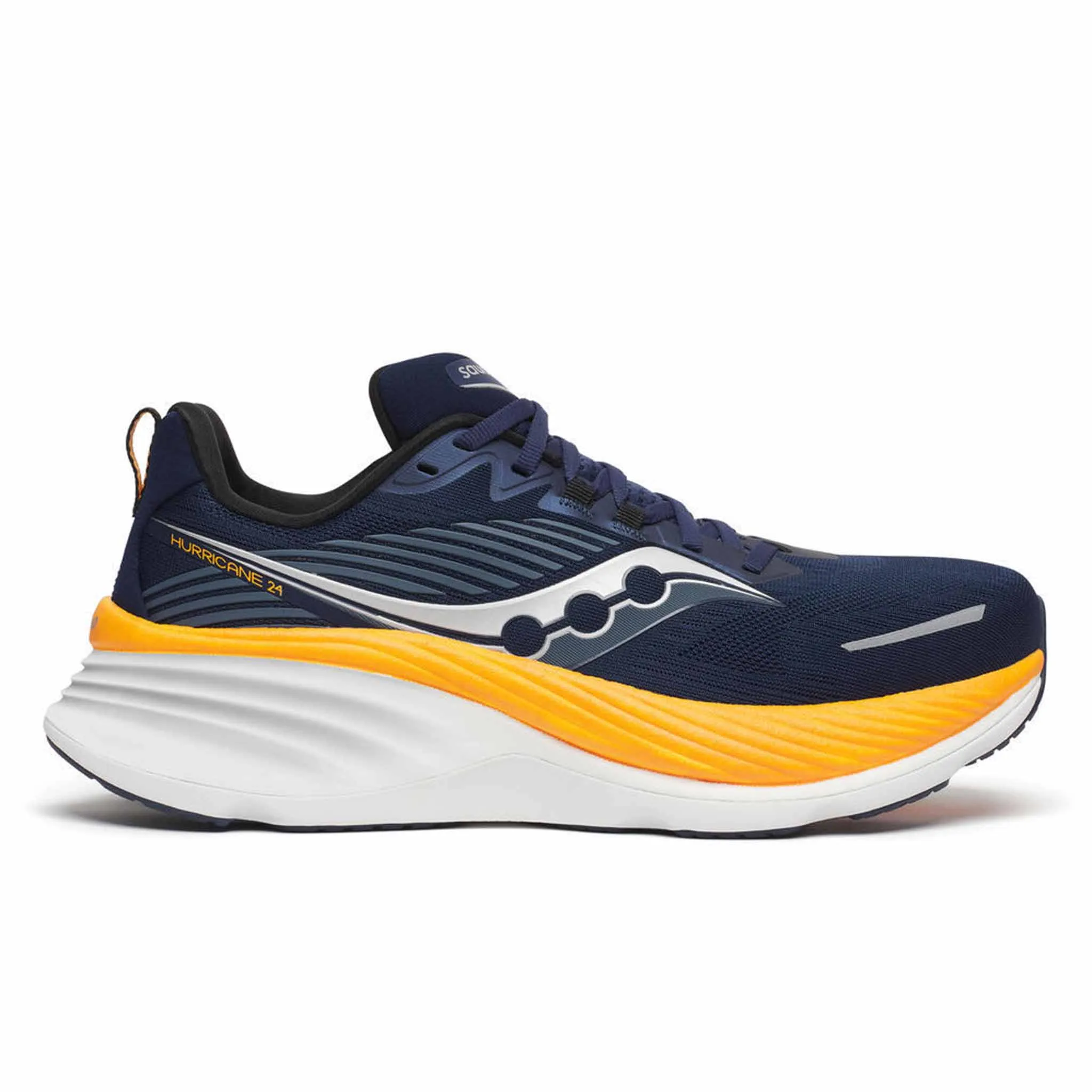 Saucony | Men's Hurricane 24 Running Shoes - Navy/Peel